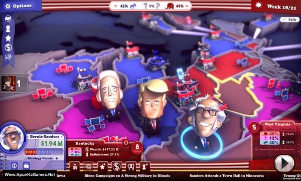 The Political Machine 2020 Screenshot 1, Full Version, PC Game, Download Free