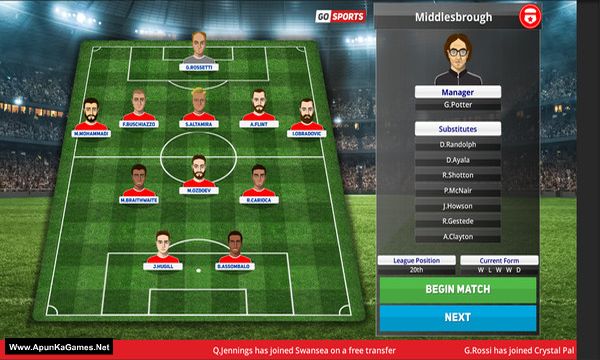 Club Soccer Director PRO 2020 Screenshot 3, Full Version, PC Game, Download Free